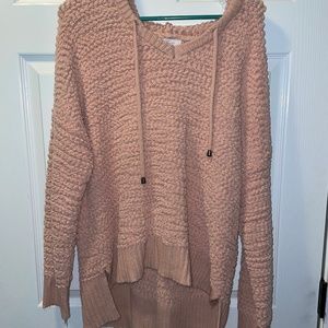 Peach/tan hooded sweater